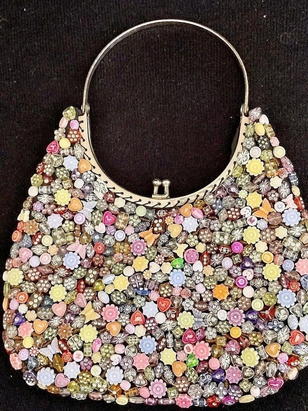 Embellished Multicolor Beaded Women’s Handbag